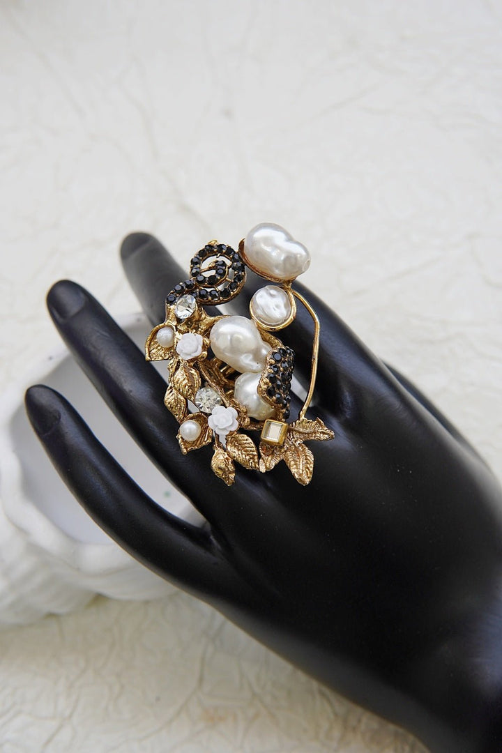Handcrafted Mother Pearl Ring - RS ZEVARS