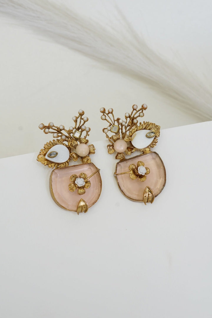 Handcrafted Semi - Gemstone Turkish Earrings - RS ZEVARS