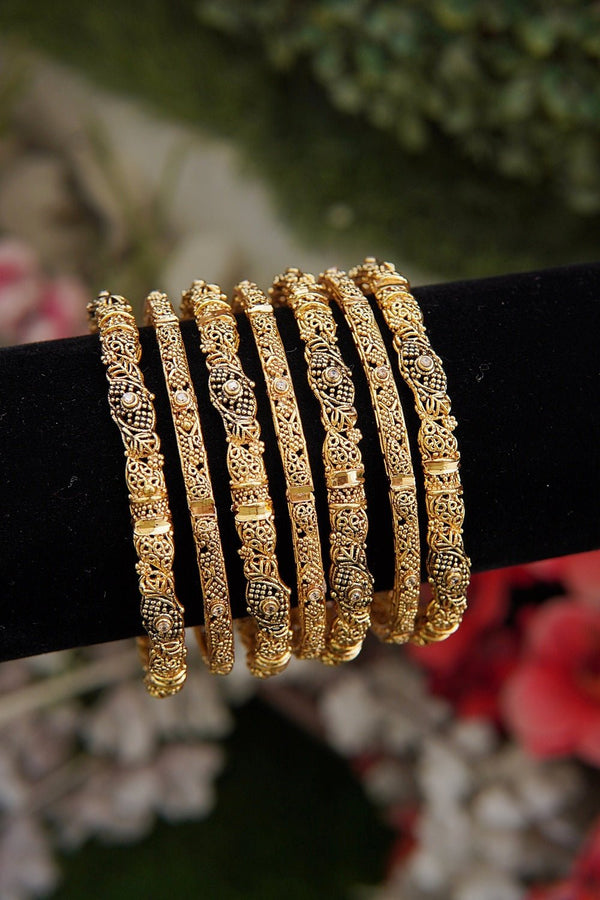 Heritage Filigree Antique Bangles - RS ZEVARS