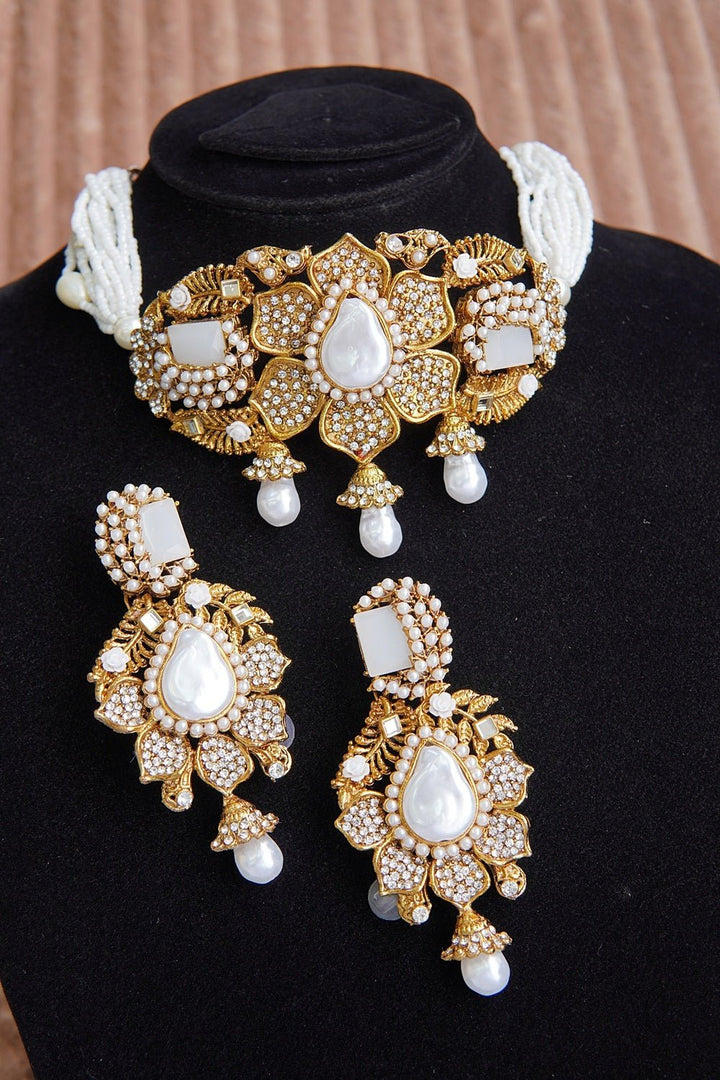 Heritage Inspired Turkish Mother Pear Guluband Set - RS ZEVARS