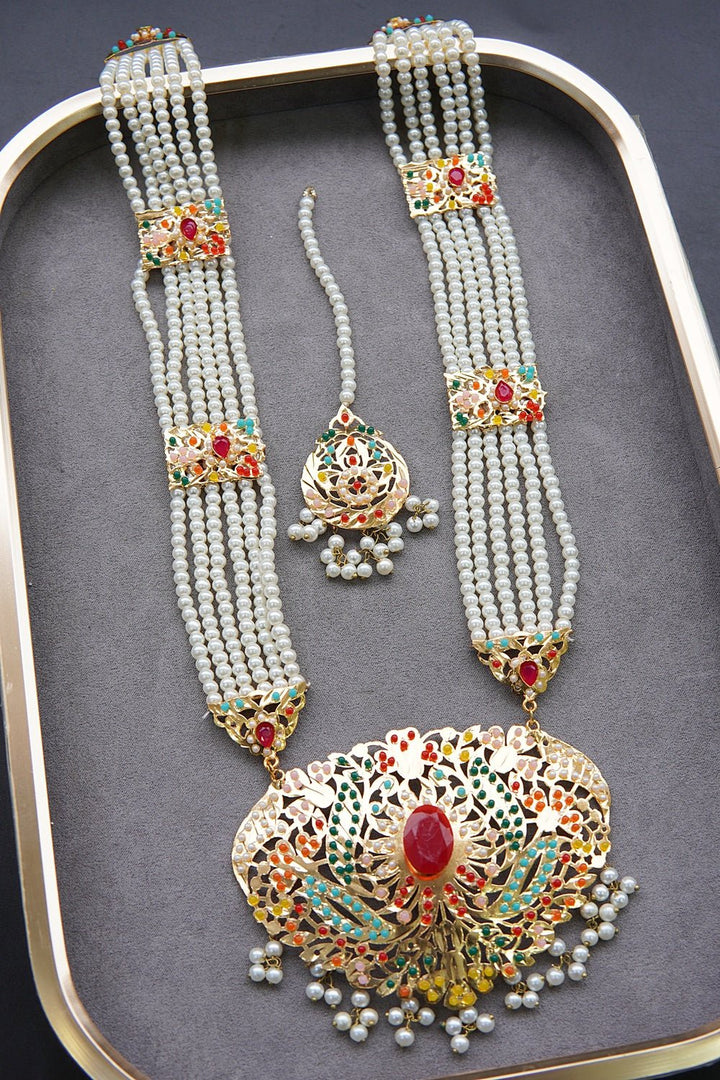 Hyderabadi Navratan Bridal Set - RS ZEVARS