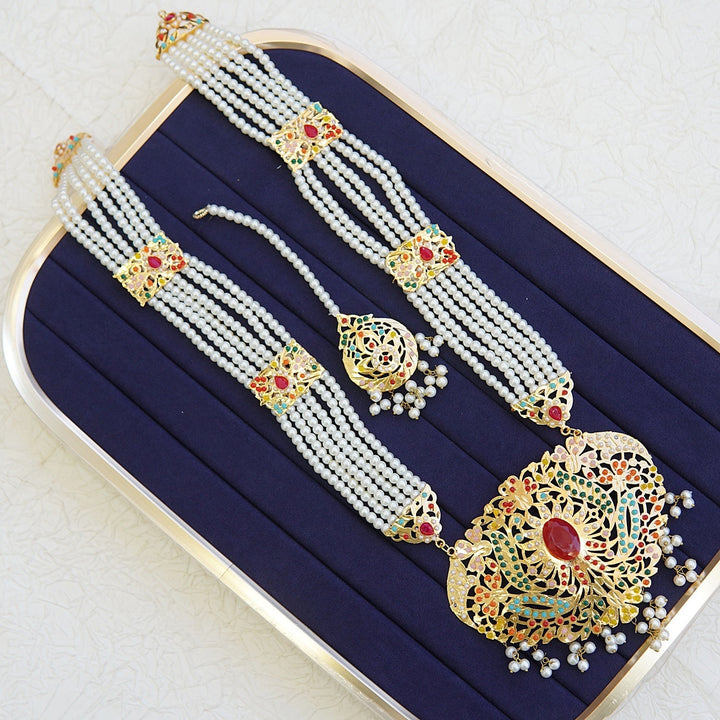 Hyderabadi Navratan Bridal Set - RS ZEVARS