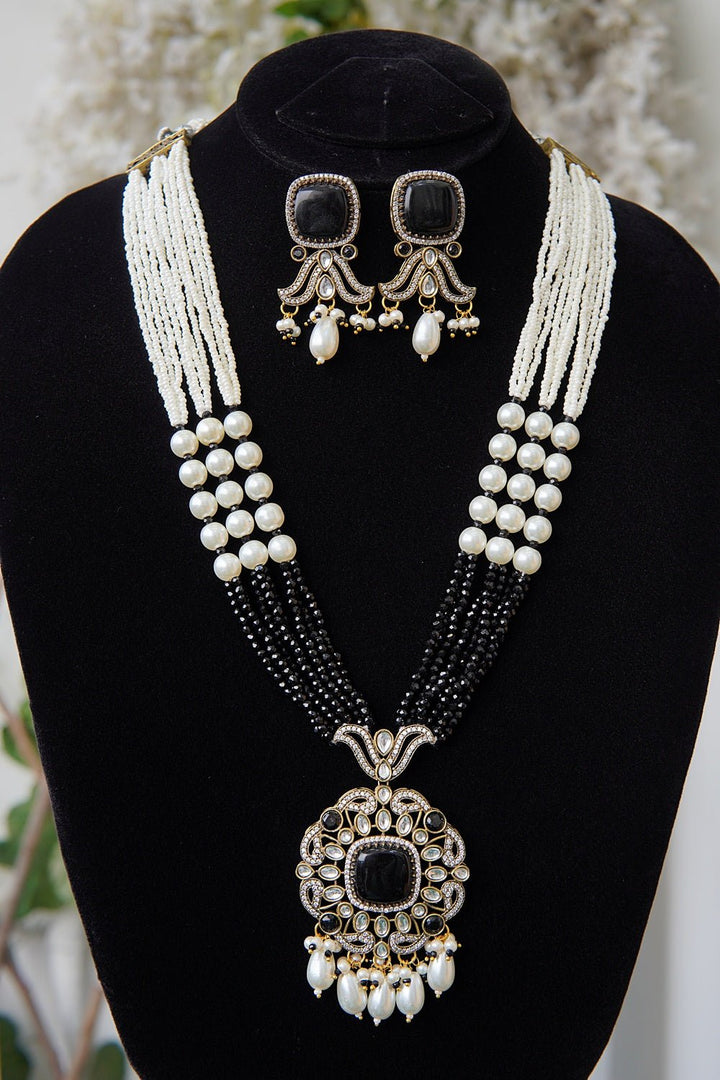 Jaipuri Kundan Long Haar Set - RS ZEVARS