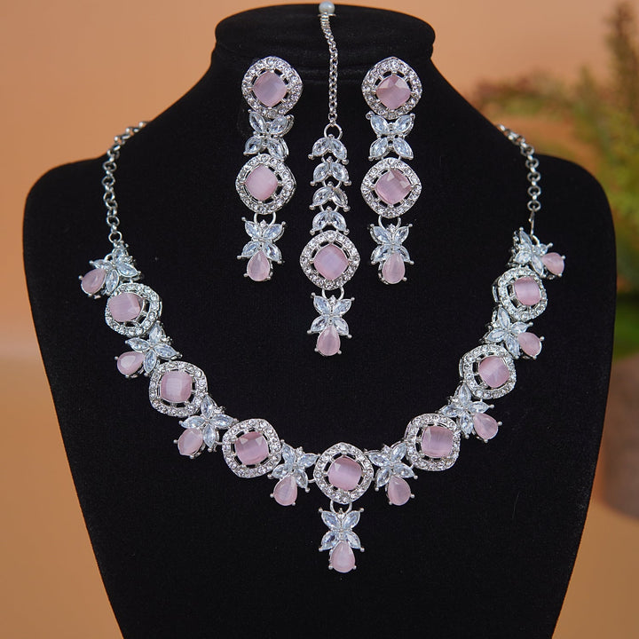 Jasmine Zircons Necklace Set - RS ZEVARS