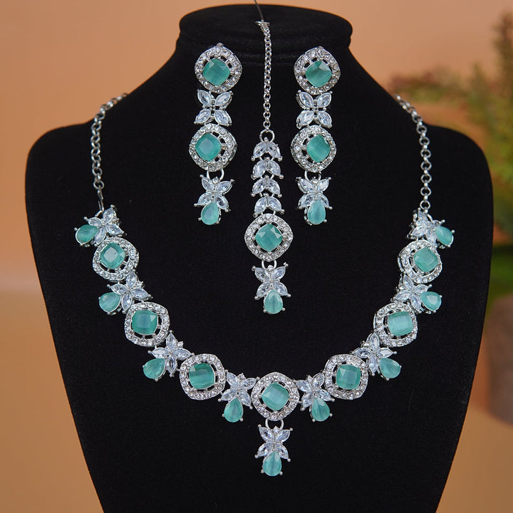 Jasmine Zircons Necklace Set - RS ZEVARS