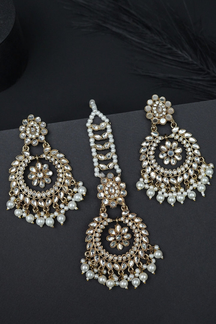 Kundan Bali Tikka Set - RS ZEVARS
