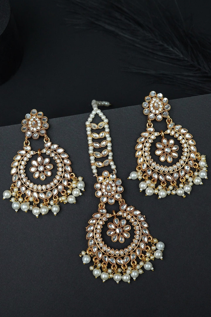 Kundan Bali Tikka Set - RS ZEVARS