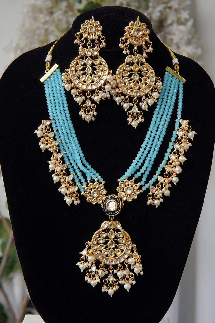 Kundan Beaded Traditional Short Mala Set - RS ZEVARS