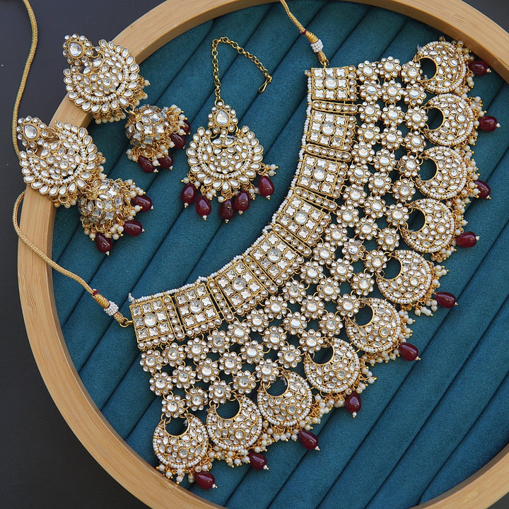 Kundan Heavy Work Bridal Set - RS ZEVARS