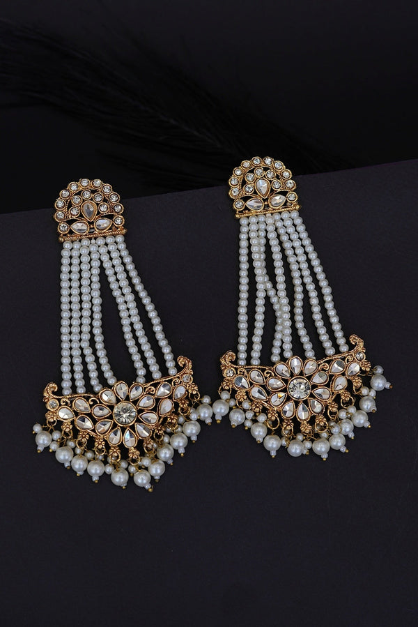 Kundan Jhumar Style Earrings - RS ZEVARS