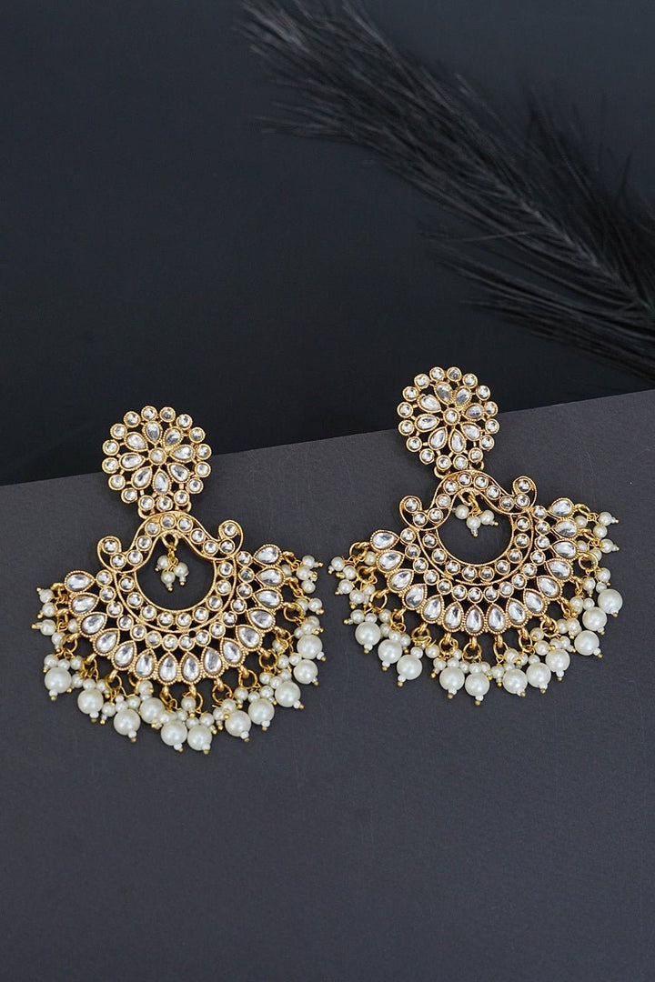 Kundan Latkan Earrings - RS ZEVARS