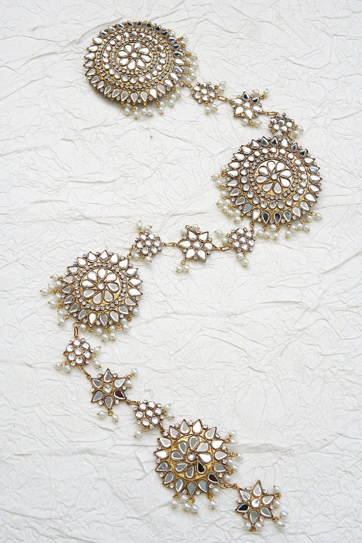 Kundan Long Braid Paranda With Latkans - RS ZEVARS