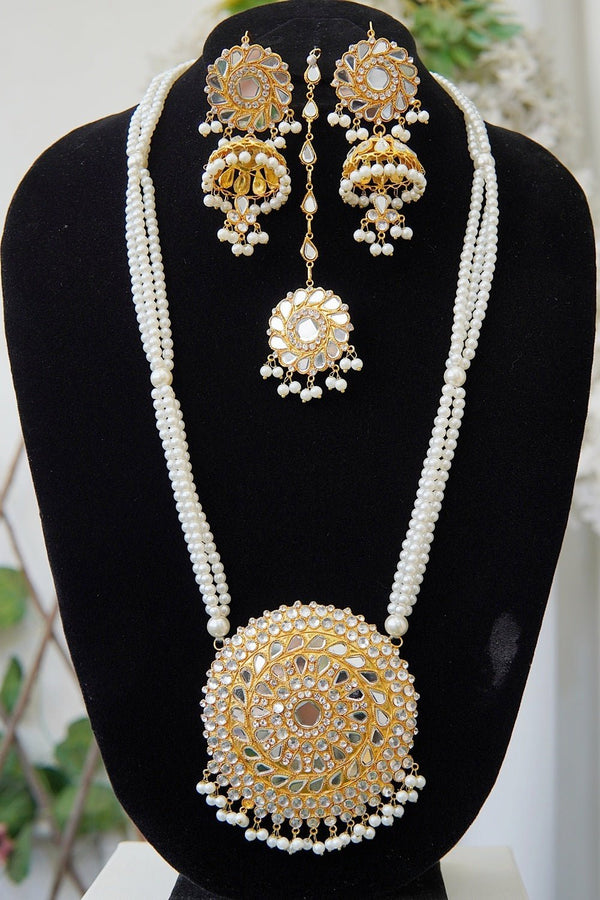 Kundan Long Haar Set With Jhumkey - RS ZEVARS