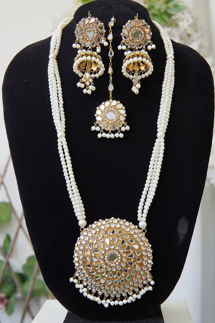 Kundan Long Haar Set With Jhumkey - RS ZEVARS