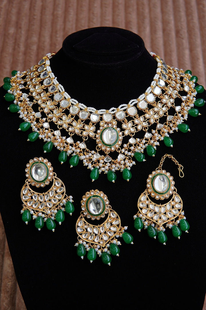 Kundan Neck Patti Set - RS ZEVARS