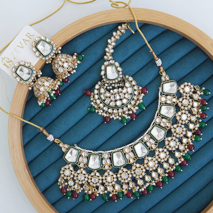 Kundan Necklace With Mena Work - RS ZEVARS