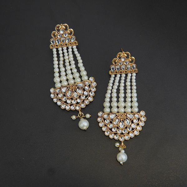 Kundan Pearls Jhumar Earings - RS ZEVARS