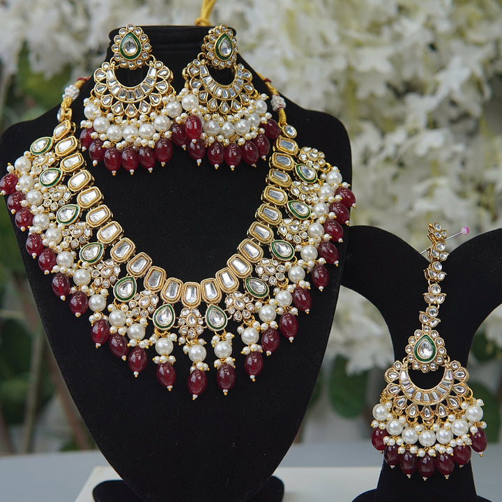 Kundan Reflection Latkan Set - RS ZEVARS