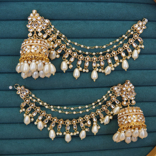 Kundan Royal Saharey Jhumkey - RS ZEVARS