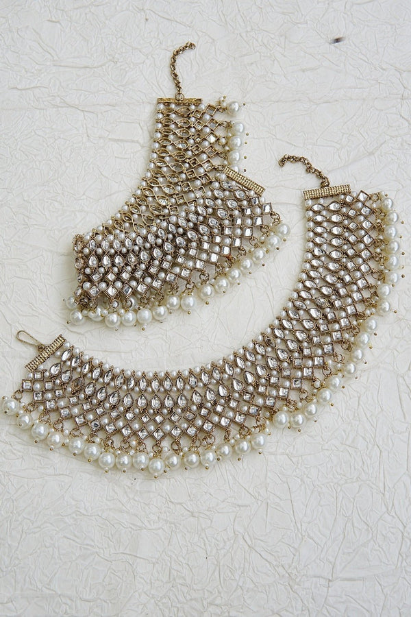 Kundan Thick Bridal Style Payals - RS ZEVARS