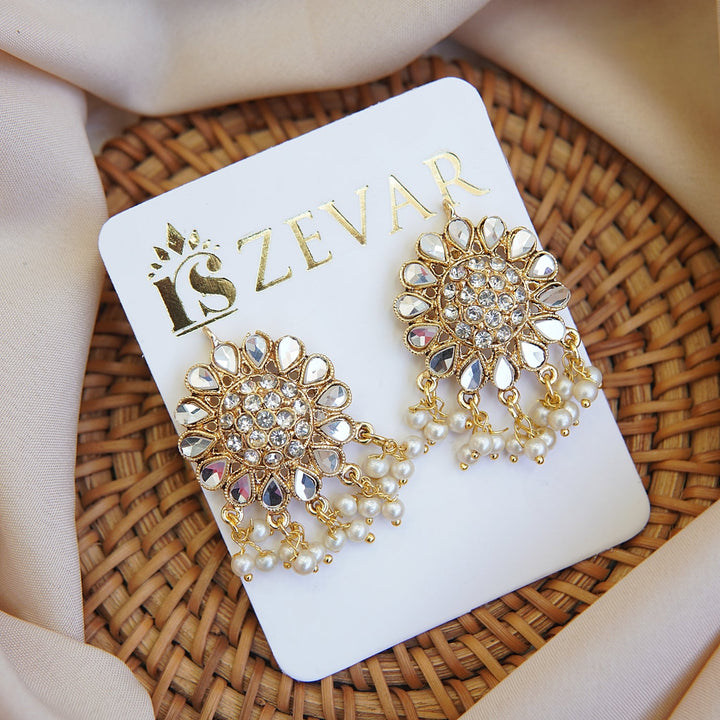 Kundan Tops Earrings - RS ZEVARS