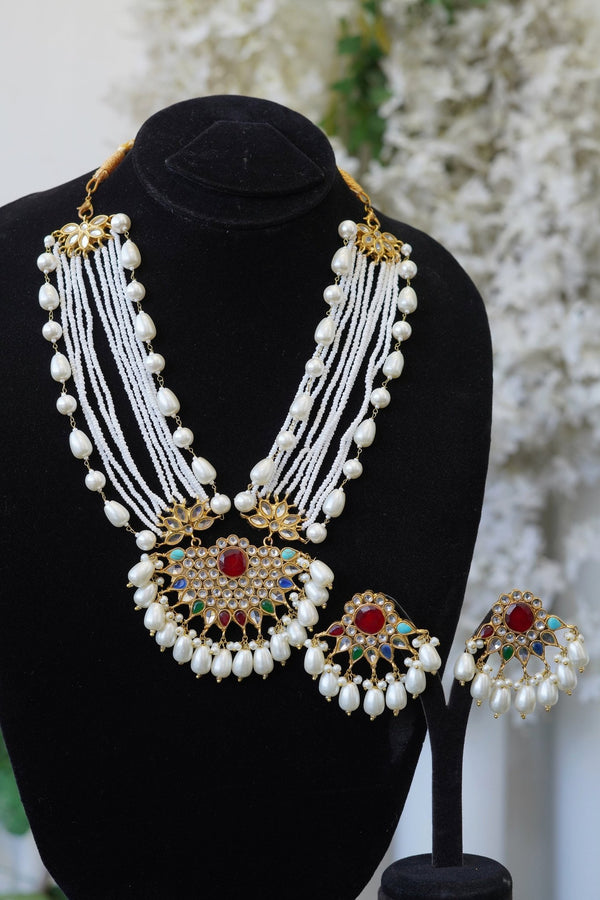 Kundan Zevar Designer Mala Style Set - RS ZEVARS