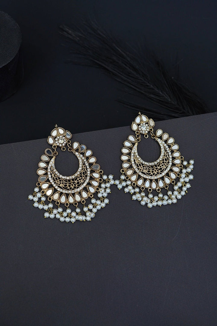 Large Manjus Chand Bali Earrings - RS ZEVARS