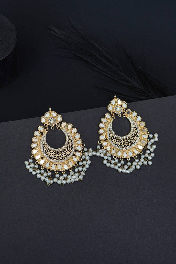 Large Manjus Chand Bali Earrings - RS ZEVARS