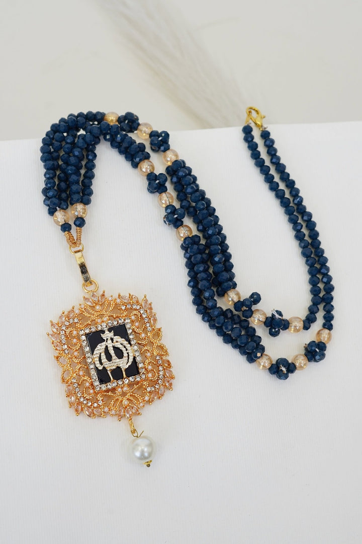 LSA022 Turkish Islamic Pendant With Beautiful Mala - RS ZEVARS