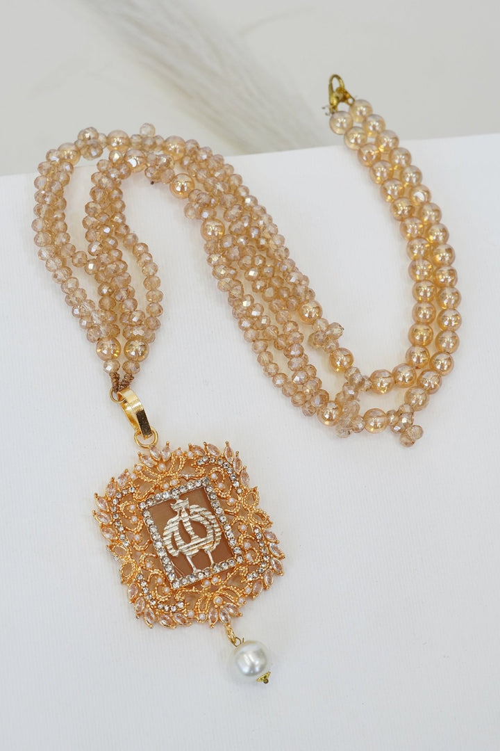 LSA022 Turkish Islamic Pendant With Beautiful Mala - RS ZEVARS