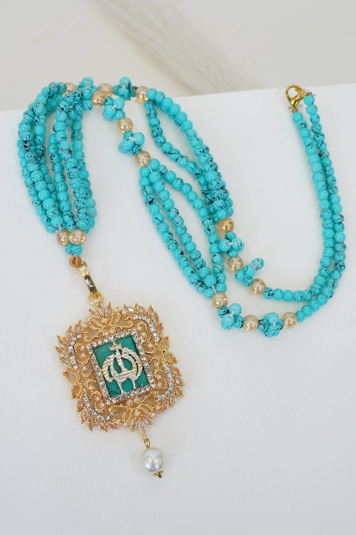LSA022 Turkish Islamic Pendant With Beautiful Mala - RS ZEVARS