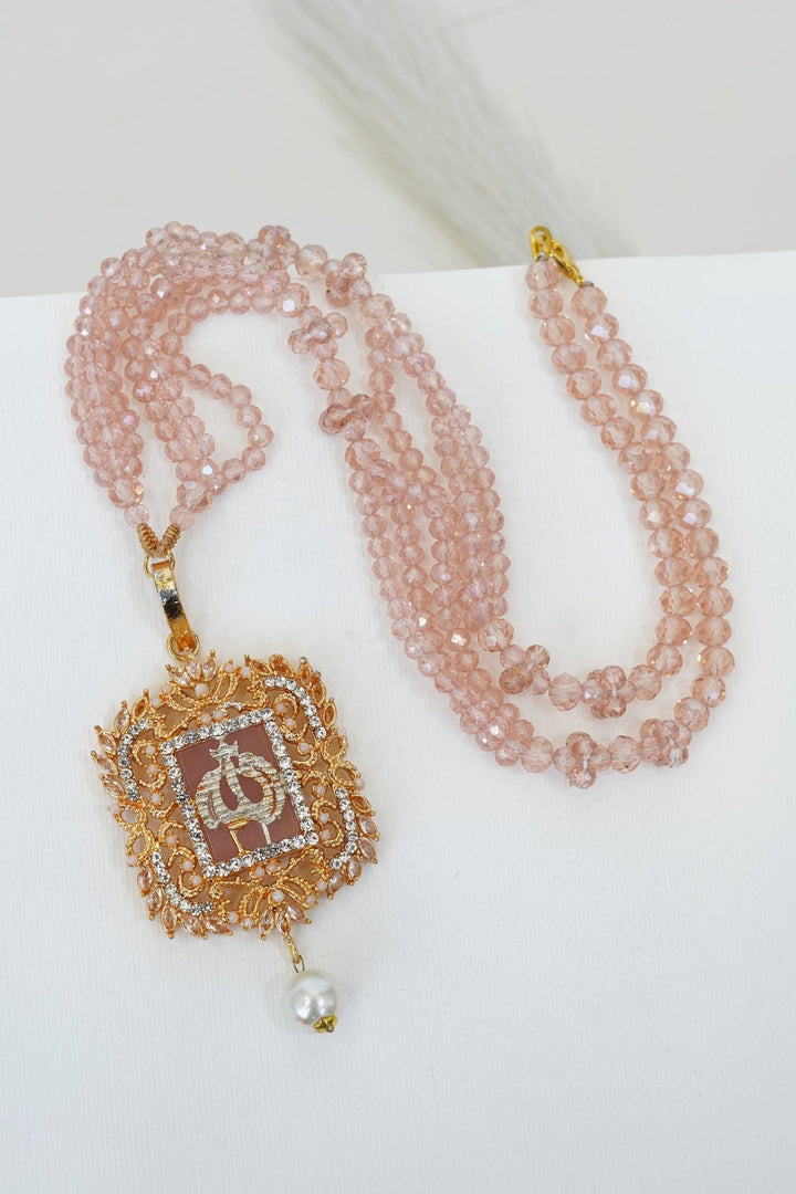LSA022 Turkish Islamic Pendant With Beautiful Mala - RS ZEVARS