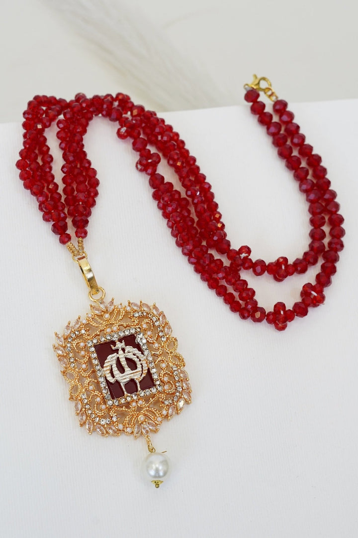 LSA022 Turkish Islamic Pendant With Beautiful Mala - RS ZEVARS