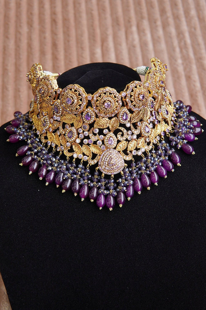 Luxury Gold Plated Bridal Set - RS ZEVARS