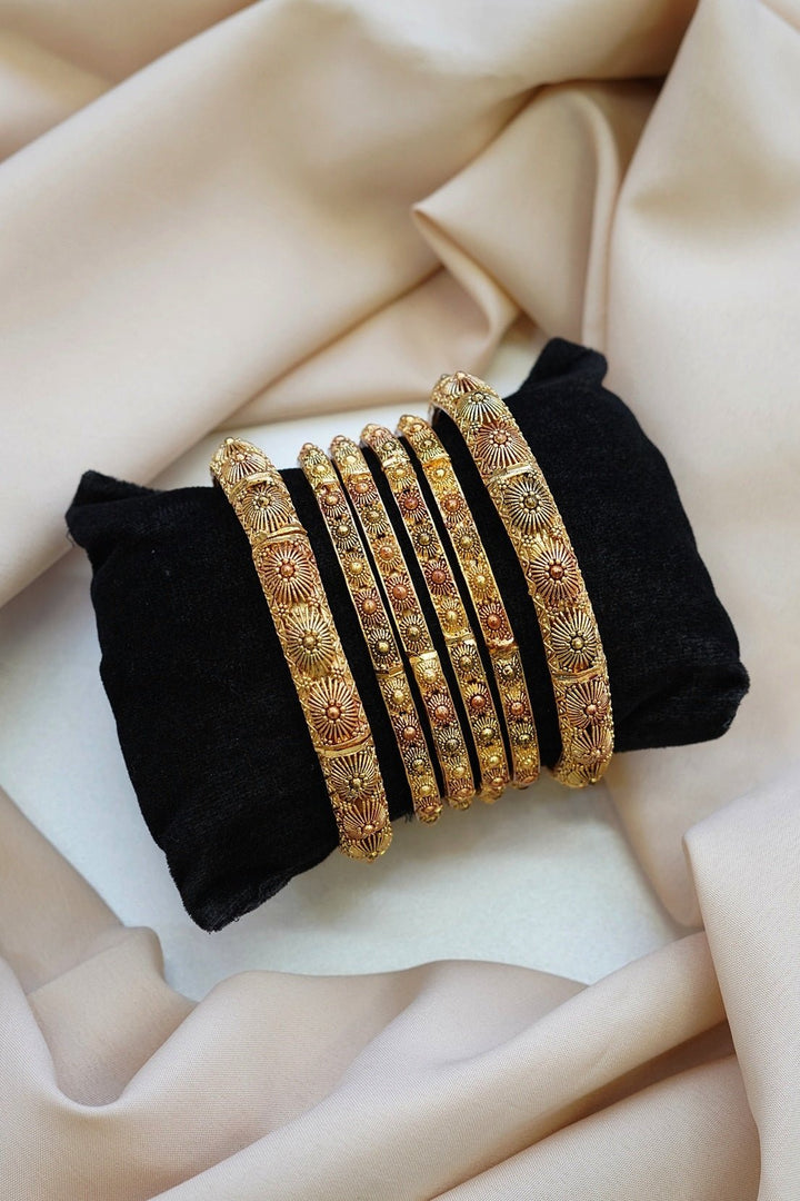 Luxury Madrasi Antique Bridal Churi Kara Set - RS ZEVARS