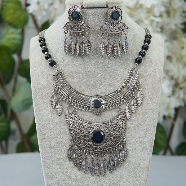 Madrasi Oxidized Long Haar Set - RS ZEVARS