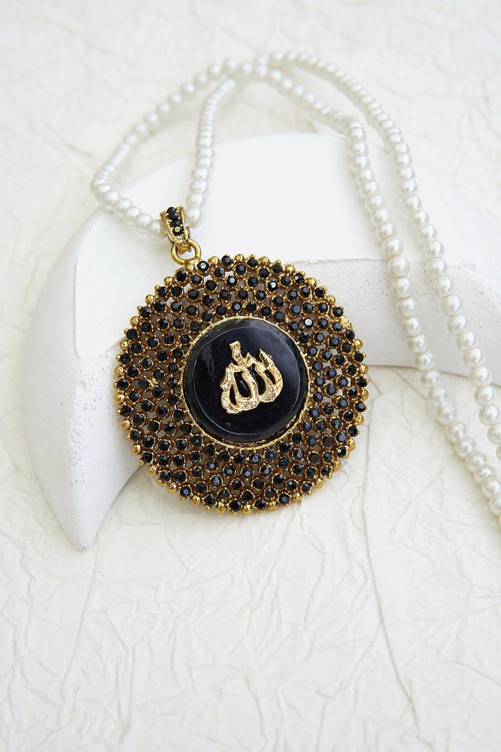 Majestic Allah Calligraphy Pendant - RS ZEVARS