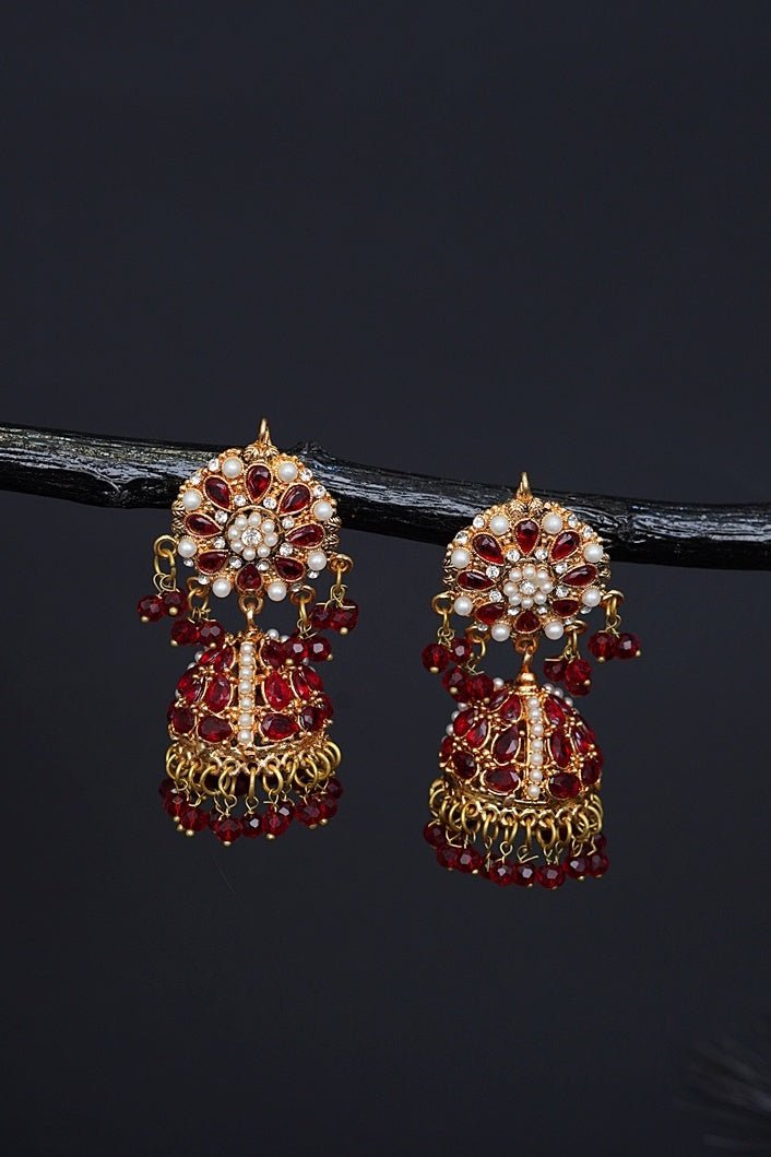 Manjus Cyrstal Latkan Jhumkay - RS ZEVARS