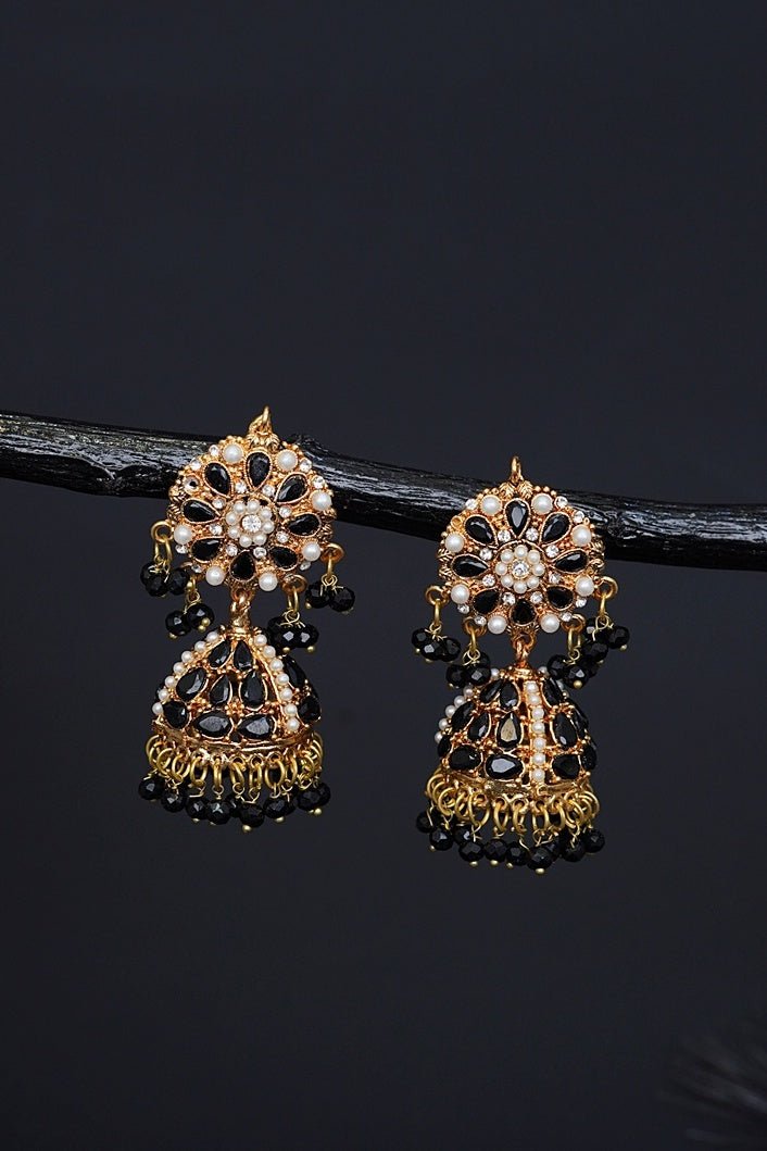 Manjus Cyrstal Latkan Jhumkay - RS ZEVARS