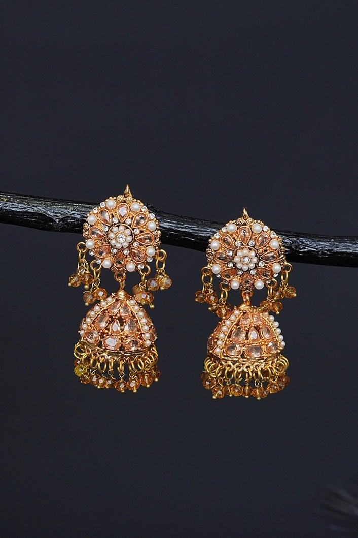 Manjus Cyrstal Latkan Jhumkay - RS ZEVARS