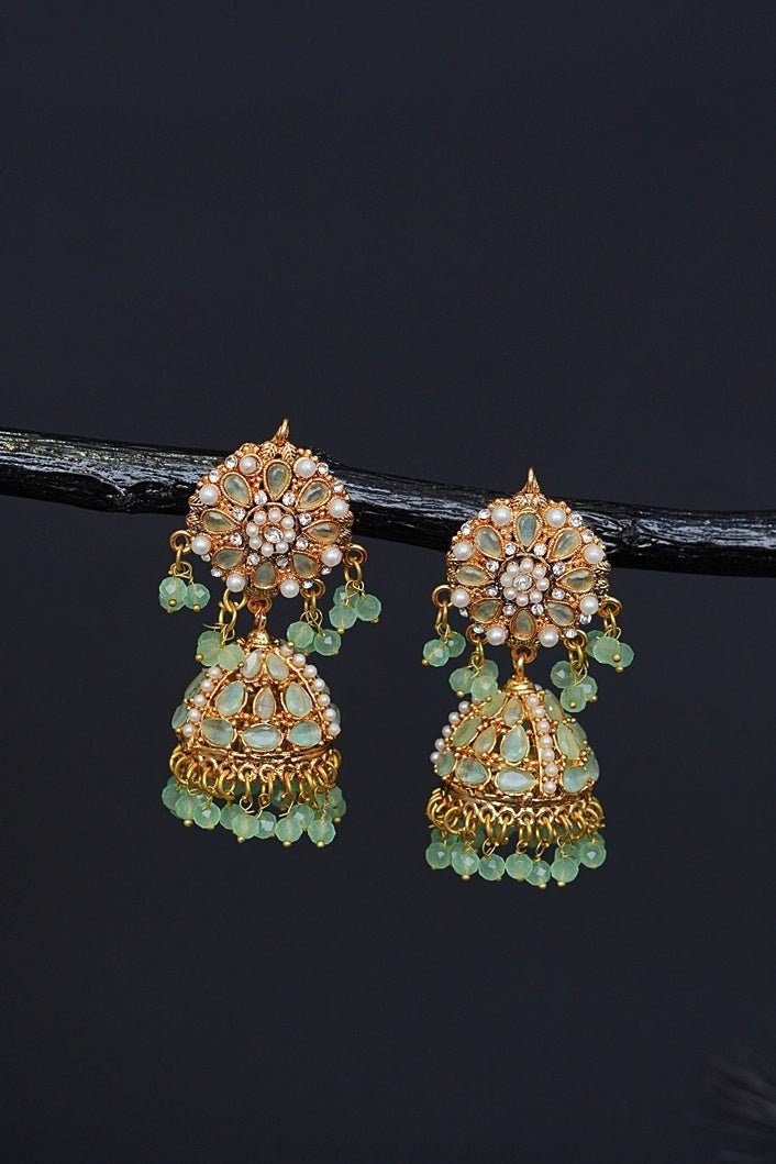 Manjus Cyrstal Latkan Jhumkay - RS ZEVARS