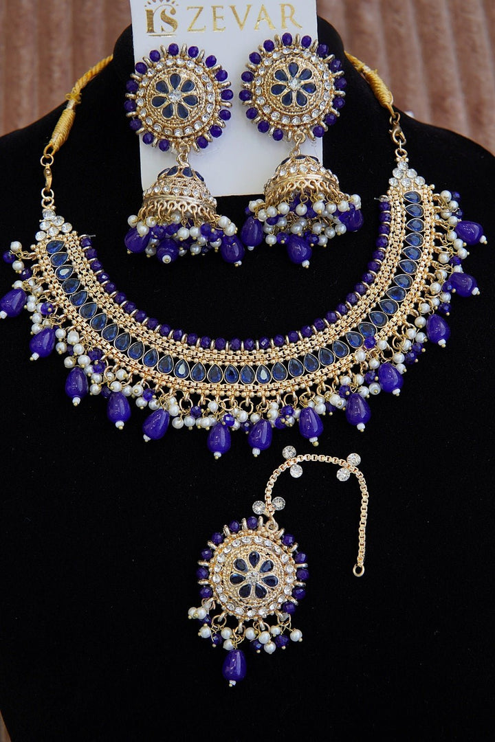 Manjus Gemstone Necklace Set - RS ZEVARS