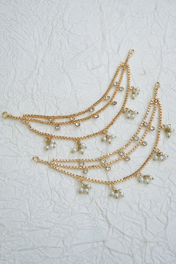 Manjus Latkan Earrings Saharay (support) - RS ZEVARS