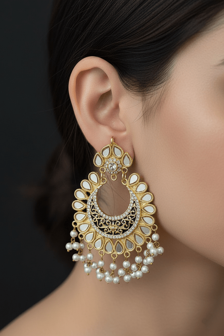 Medium Manjus Chand Bali Earrings - RS ZEVARS