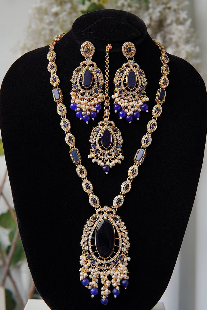 Meherbano Gemstone Embellished Mala Set - RS ZEVARS