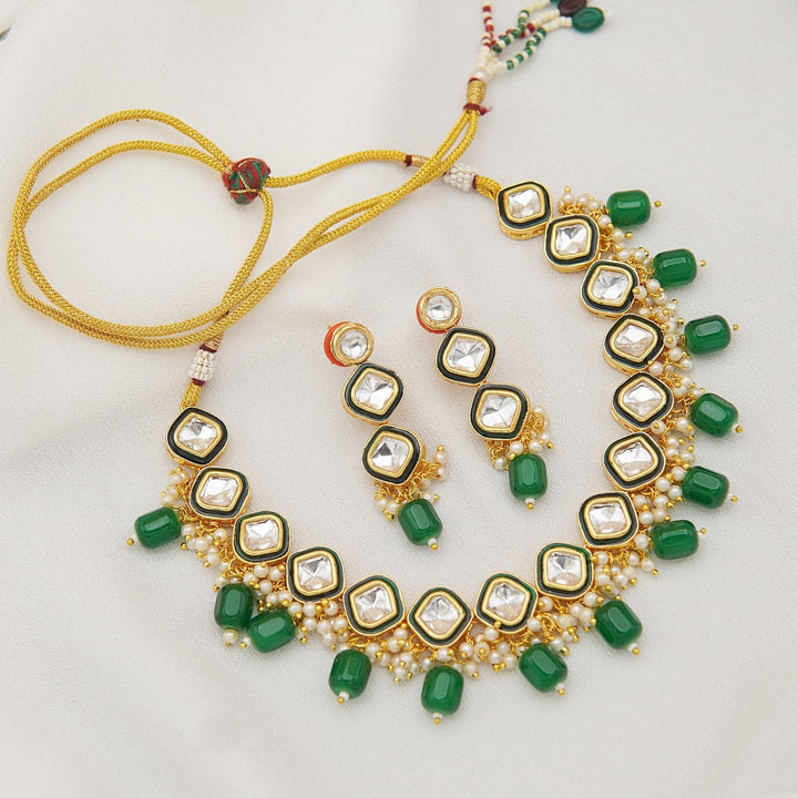 Mena Kundan Necklace Set - RS ZEVARS