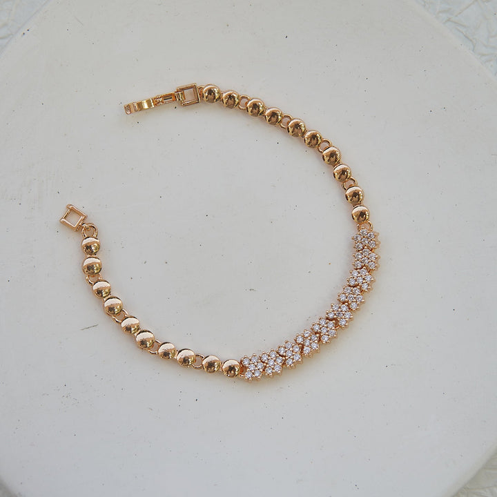 Micro Zircons Rose - Gold Bracelet - RS ZEVARS