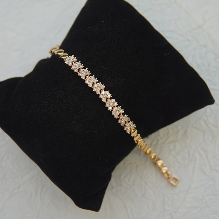 Micro Zircons Rose - Gold Bracelet - RS ZEVARS