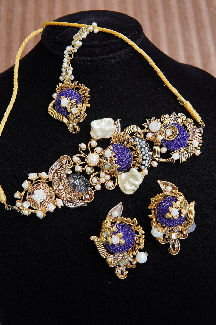 Mother Of Pearl Turkish Style Guluband Set - RS ZEVARS