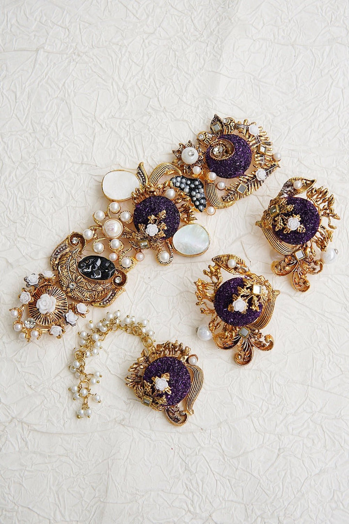 Mother Of Pearl Turkish Style Guluband Set - RS ZEVARS